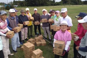 近所のゲートボールをやっている皆様に🌱 近所のゲートボールをやっている皆様に🌱